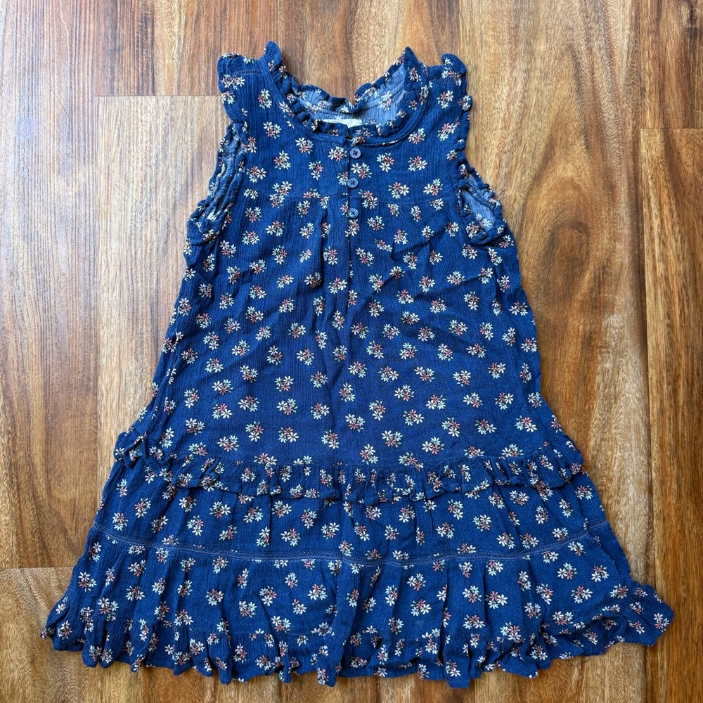 Peek Blue Ruffled Tiered Sundress Sleeveless